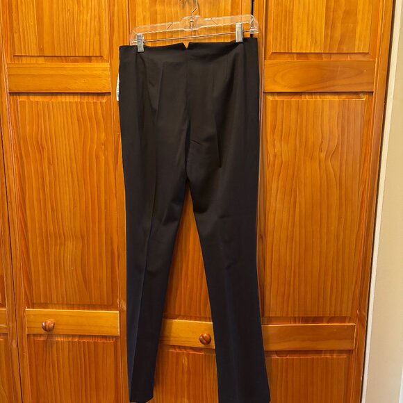Theory Hankiana Dark Chocolate Wool Pants Size 8 NWT - Picture 2 of 5